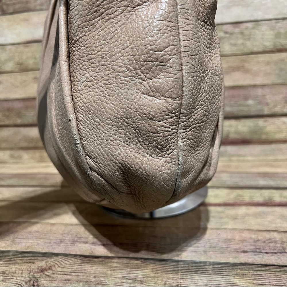 Prada Beige Leather Zip Hobo Bag - Picture 8 of 12